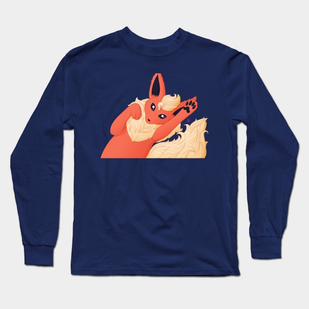 Magic Fire Doggo Long Sleeve T-Shirt by Todd's Hollow